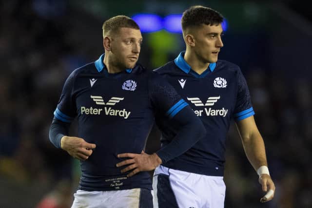 Scotland duo Finn Russell and Cameron Redpath both sustained injuries playing for Bath. (Photo by Ross MacDonald / SNS Group)