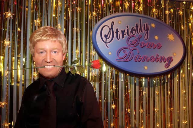 Watson as Frank McAvennie, one of the show's best-loved lampoons