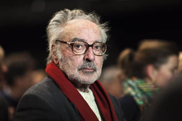 Swiss-French director Jean-Luc Godard during the award ceremony of the 'Grand Prix Design', in Zurich, Switzerland, Nov. 30, 2010. Director Jean-Luc Godard, an icon of French New Wave film who revolutionized popular 1960s cinema, has died, according to French media. He was 91. (Gaetan Bally/Keystone via AP, file)