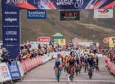 2022 AJ Bell Tour of Britain - Stage 1 - Aberdeen to Glenshee Ski Centre, Scotland - Corbyn Strong, Israel Premier Tech, wins the stage. (Photo Zac Williams/SWpix.com)
