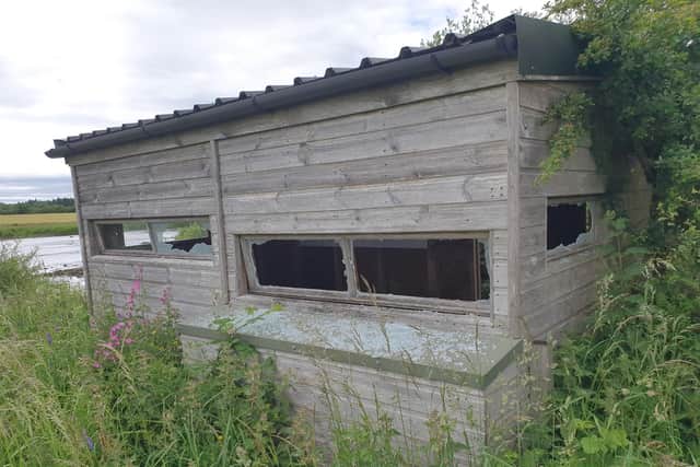 The bird hide will  be closed for a number of weeks after vandals broke two reinforced windows and tried to set it on fire. PIC: NTS.
