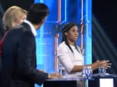 Conservative leadership candidate Kemi Badenoch speaks during Britain's Next Prime Minister: The ITV Debate. Picture: Jonathan Hordle / ITV via Getty Images