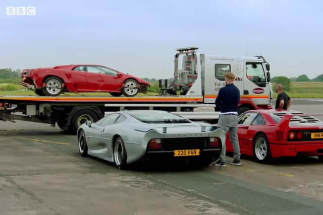 Viewers will get to see just how Paddy McGuinness managed to crash a classic Lamborghini Diablo