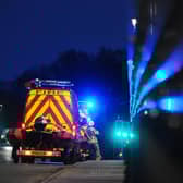 Officers said they are appealing for information after a person, believed to be a man, was seen on the M9, standing on the bridge over the River Carron near the Kelpies at about 5.40pm on Friday picture: Michael Gillen/JPI Media