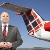'Loganair is now in the strongest position of any UK regional airline to weather incoming storms affecting the wider economy,' says boss Jonathan Hinkles. Picture: contributed.