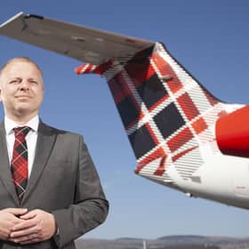 'Loganair is now in the strongest position of any UK regional airline to weather incoming storms affecting the wider economy,' says boss Jonathan Hinkles. Picture: contributed.