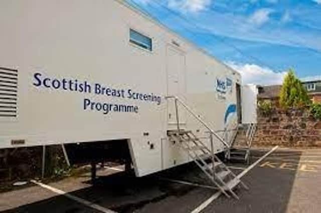 The mobile breast screening unit will be in Mintlaw later this month.