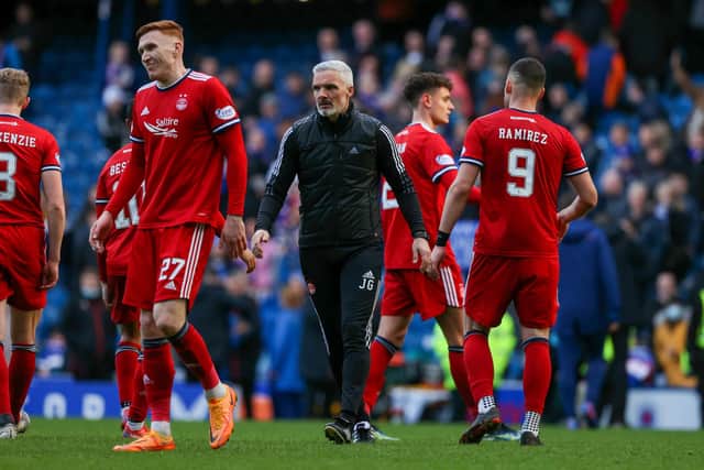 Aberdeen boss Jim Goodwin is targeting nine points from nine. (Photo by Craig Williamson / SNS Group)