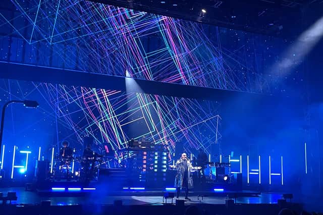 The Pet Shop Boys headlined Edinburgh's Hogmanay festival as it returned for the first time since 2019.