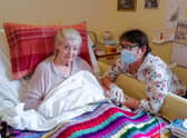 Care homes in Scotland are set to allow visitors in today for the first time in 2021. (Photo by Hugh Hastings/Getty Images)