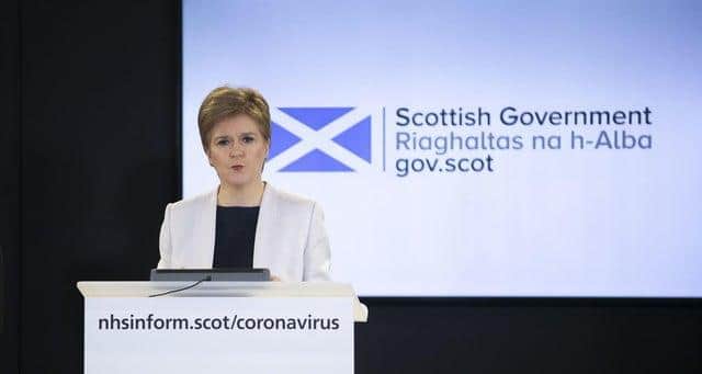 Nicola Sturgeon gave an update on Scotland's figures.