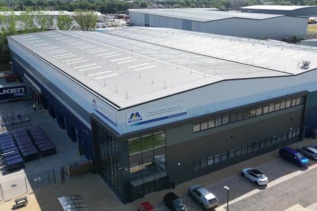 Micheldever Tyre Services (MTS) said the new Bellshill warehouse stretched to 75,000 square feet and was one of the greenest of its kind.