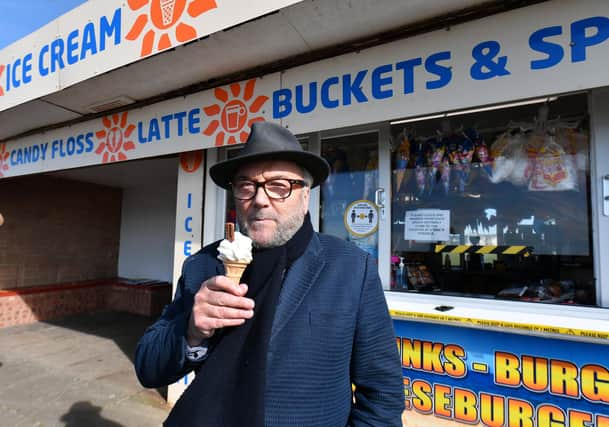 George Galloway launched his election campaign in Ayr earlier this month. PIC: John Devlin.