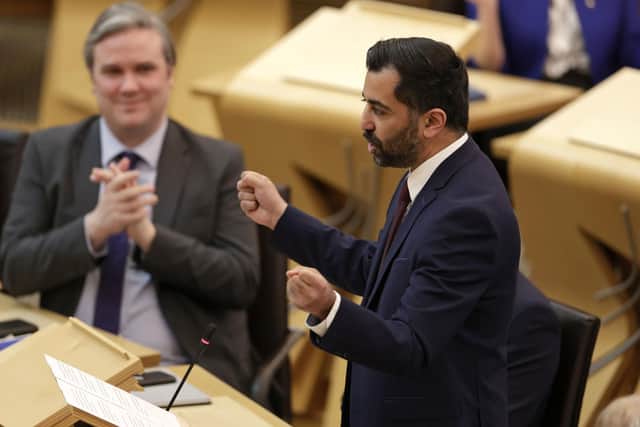 Humza Yousaf was described as the continuity candidate during the SNP leadership contest (Picture: Jeff J Mitchell/Getty Images)