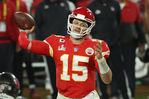 The salaries of top NFL stars like Patrick Mahomes go up year by year. Picture: Patrick Smith/Getty Images