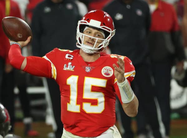 The salaries of top NFL stars like Patrick Mahomes go up year by year. Picture: Patrick Smith/Getty Images
