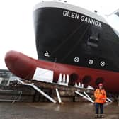 The Glen Sannox ferry, pictured in 2017 ahead of a launch ceremony, is still not ready (Picture: Andrew Milligan/PA)