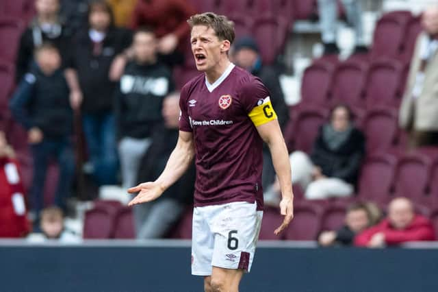 Hearts' Christophe Berra has a point to prove. Photo: Alan Harvey / SNS Group