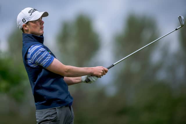 Bothwell Castle's Brodie Cunningham pictured en route to his successful title defence in the Barrie Douglas Scottish Junior Masters at Strathmore. Picture: Martin Cairns