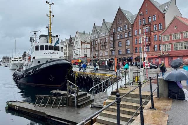 The port at Bergen, on the west coast of Norway