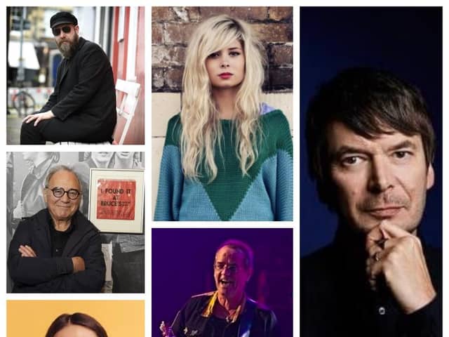 Clockwise from left, Martin Metcalfe, Nina Nesbitt, Ian Rankin, Stuart Wood, Bow Anderson, Bruce Findlay.