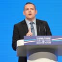 Scottish Conservative leader Douglas Ross's party is currently polling third in Scotland.