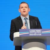 Scottish Conservative leader Douglas Ross's party is currently polling third in Scotland.