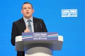 Scottish Conservative leader Douglas Ross's party is currently polling third in Scotland.