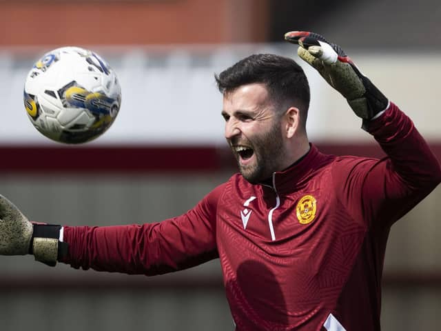 Liam Kelly during a Motherwell training session at Fir Park on Thursday.