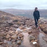 Surveys on An Teallach show the impacts of heavy footfall from walkers and the increasingly extreme Scottish weather, which are speeding up erosion and causing damage to mountain habitats. Picture: OATS