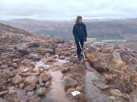 Surveys on An Teallach show the impacts of heavy footfall from walkers and the increasingly extreme Scottish weather, which are speeding up erosion and causing damage to mountain habitats. Picture: OATS