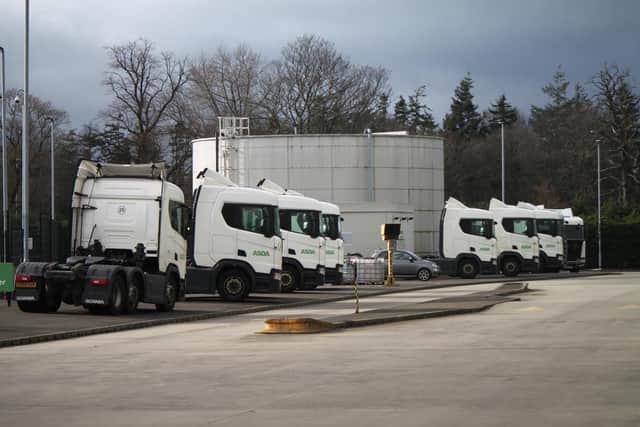 Asda Ambient Distrubution Centre Lorries