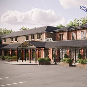 Artist's impression of the new-look exterior of the Bothwell Bridge hotel.