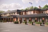 Artist's impression of the new-look exterior of the Bothwell Bridge hotel.