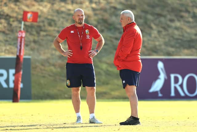Gregor Townsend worked with Warren Gatland during the 2021 Lions tour and the pair will lock horns on Saturday. (Photo by David Rogers/Getty Images)