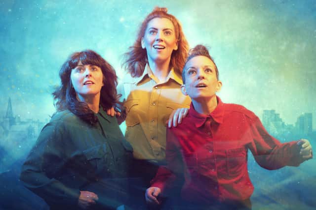Itxaso Moreno, Christina Strachan and Rebecca Wilkie are starring in Shō And The Demons Of The Deep, which is touring venues across Scotland over the next few months. Picture: Mihaela Bodlovic