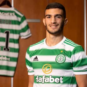 GLASGOW, SCOTLAND - JULY 14: Celtic unveil new signing Liel Abada at Celtic Park, on July 14, 2021, in Glasgow, Scotland. (Photo by Alan Harvey / SNS Group)