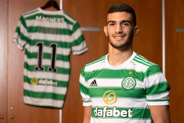 GLASGOW, SCOTLAND - JULY 14: Celtic unveil new signing Liel Abada at Celtic Park, on July 14, 2021, in Glasgow, Scotland. (Photo by Alan Harvey / SNS Group)
