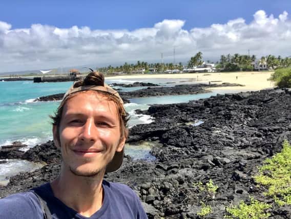 Backpacker Ian Melvin who has found himself stranded on the idyllic Galapagos islands when the lockdown kicked in has described a trip of a lifetime on the deserted island of of  Isla Isabela.