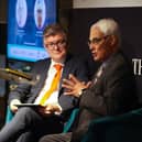 The Scotsman Editor Neil McIntosh with former Chancellor of the Exchequer Alistair Darling. Image: Scott Louden