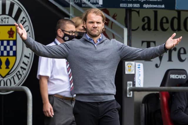 Hearts manager Robbie Neilson is banned for three matches.