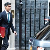 Prime Minister Rishi Sunak leaving 10 Downing Street, London, to appear for the first time in front of the Commons Liaison Committee of select committee chairs, in the House of Commons.