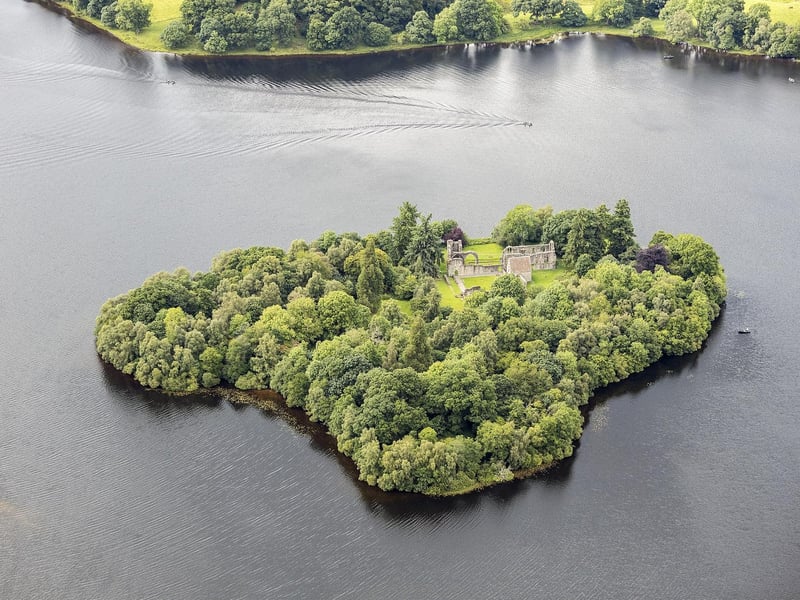 A scenic boat trip across the Lake of Menteith will bring you through this wooded island sanctuary where Mary was brought as a four-year-old to protect her against advancing English forces. The 500-year-old Spanish chestnuts in the grounds are said to have been planted by her.