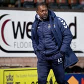 Alex Dyer pictured during Kilmarnock's recent match against Dundee United