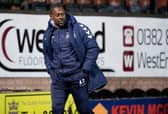 Alex Dyer pictured during Kilmarnock's recent match against Dundee United