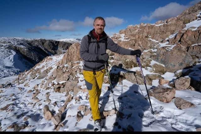 Richard Pyne spotted the pile of boulders smashed to pieces on the top of Ben Nevis on Monday (pic: Richard Pyne)