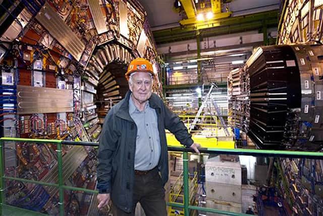 Peter Higgs visiting the Large Hadron Collider in Switzerland. Photo: CERN Geneva/PA Wire