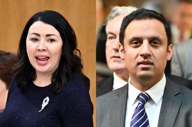 Monica Lennon and Anas Sarwar are battling it out to become the next Scottish Labour leader (Getty Images)