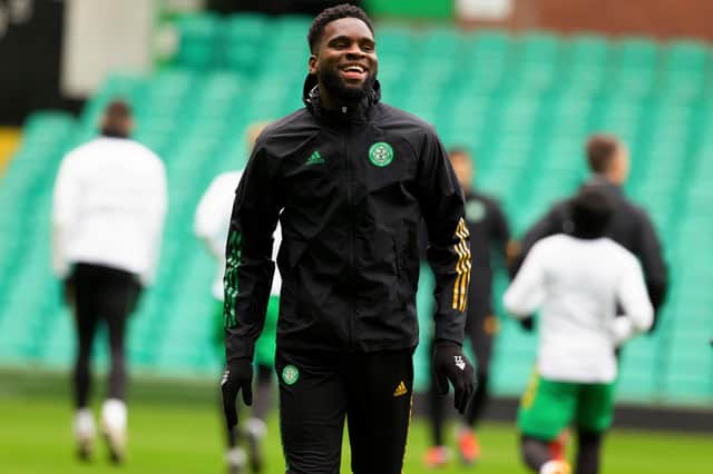 Striker Odsonne Edouard has travelled with the squad after sitting out the last three games due to a positive Covid-19 test. Picture: SNS