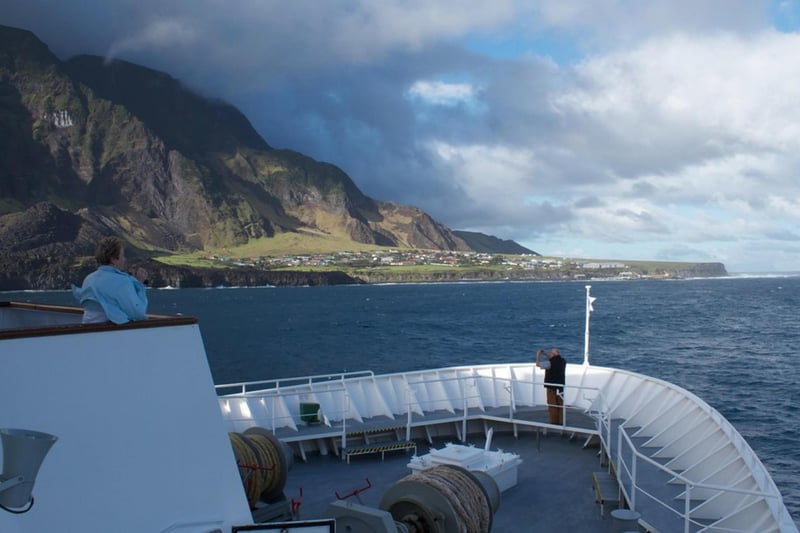 You can find Edinburgh of the Seven Seas on the north coast of Tristan da Cunha island. It is a part of the British Overseas Territory Saint Helena and one of the world’s most isolated settlements.